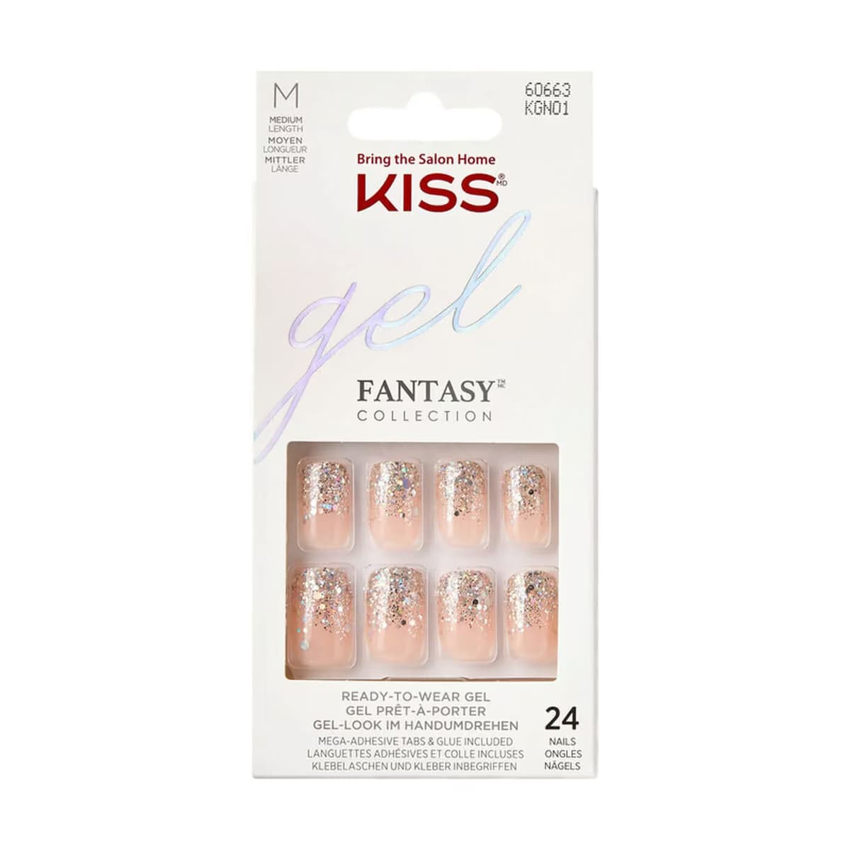 Kiss Takma Tırnak Ekstra Parlak Fanciful KGN01C 24'lü