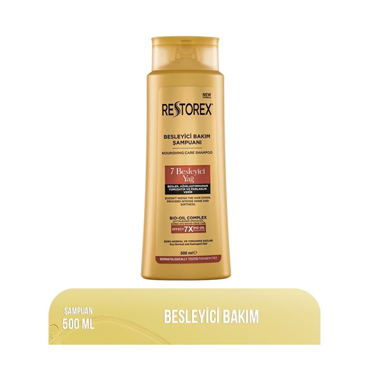 Restorex 7 Besleyici Yağ Besleyici Saç Bakım Şampuanı 500 ml - Gratis