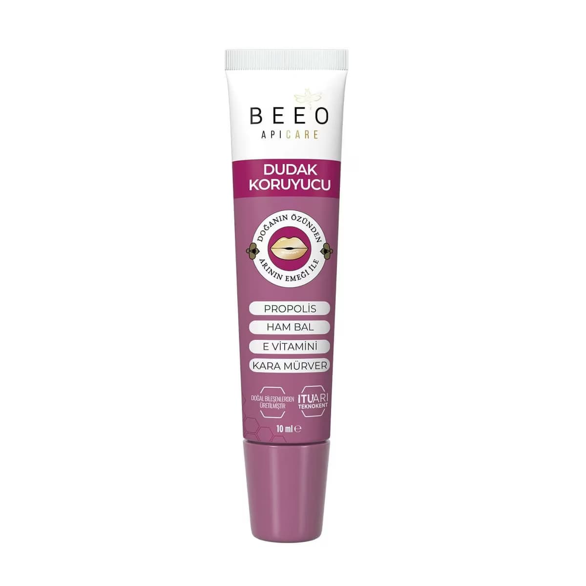 Beeo Apicare Dudak Koruyucu Krem Kara Mürver 10 ml