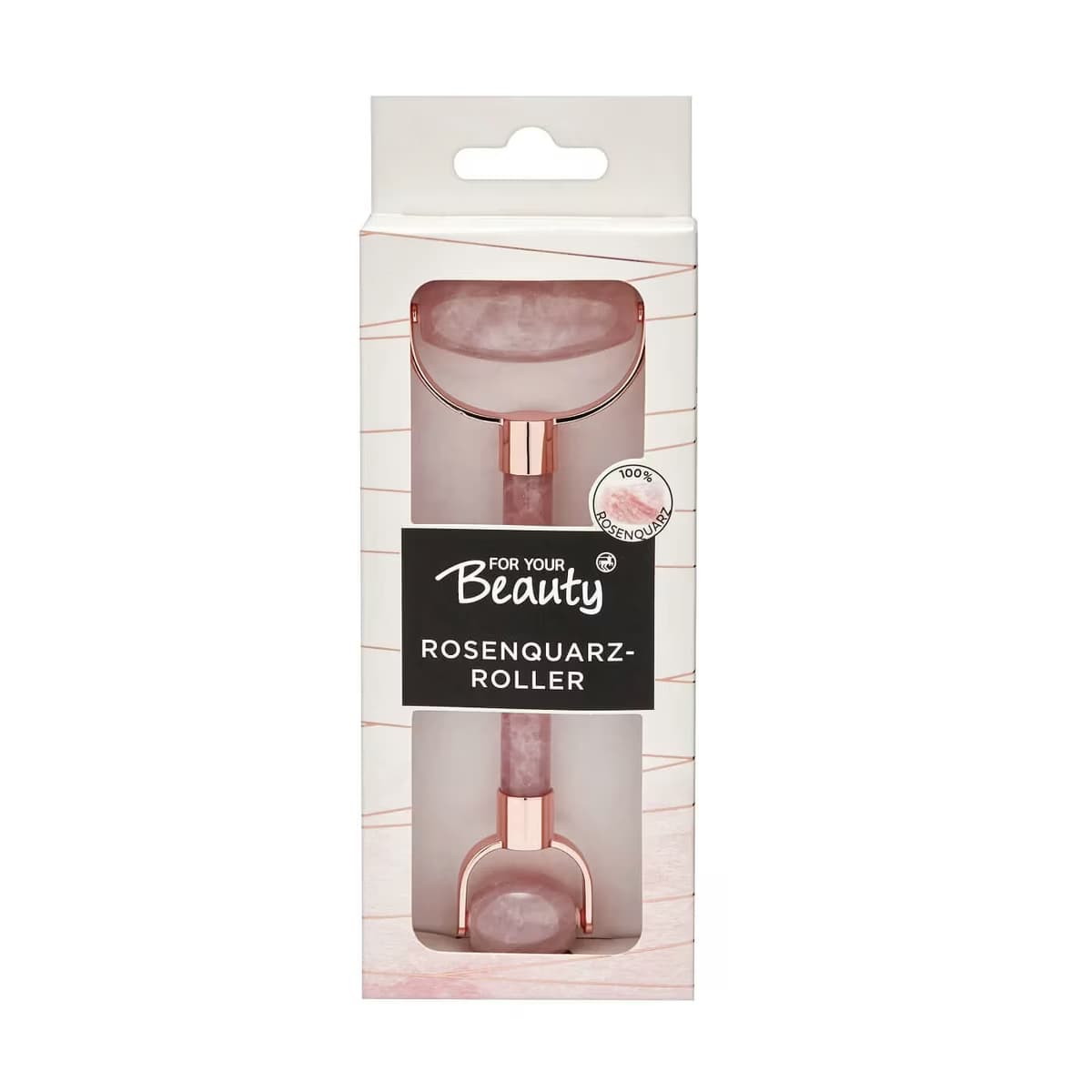 For Your Beauty Pembe Kuvars Roller Çift Taraflı 1 adet