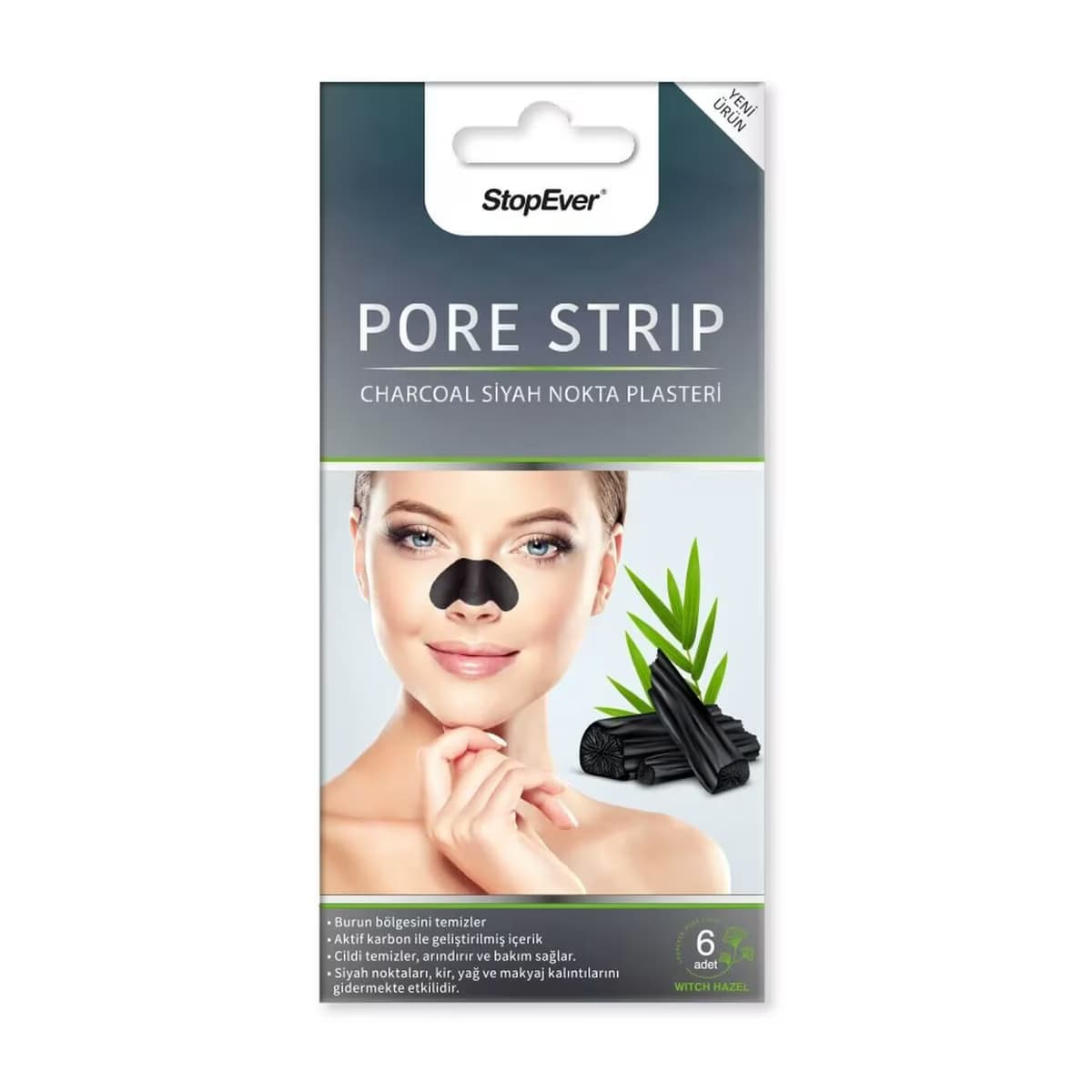 StopEver Siyah Nokta Plasteri Karbonlu 6 adet
