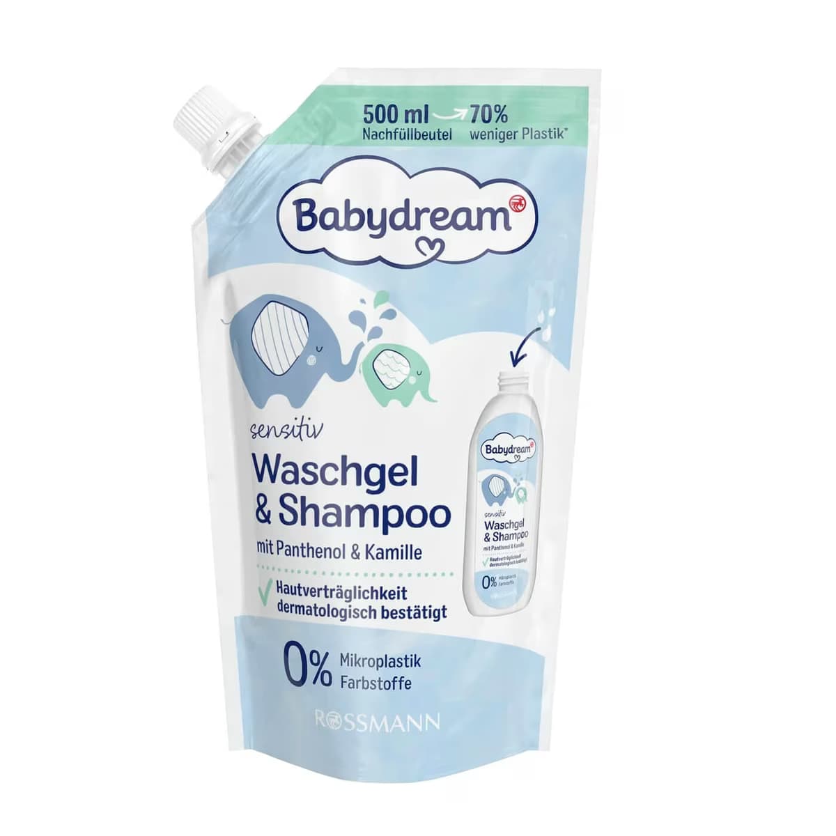 Babydream Yedek Saç ve Vücut Şampuanı Papatyalı 500 ml