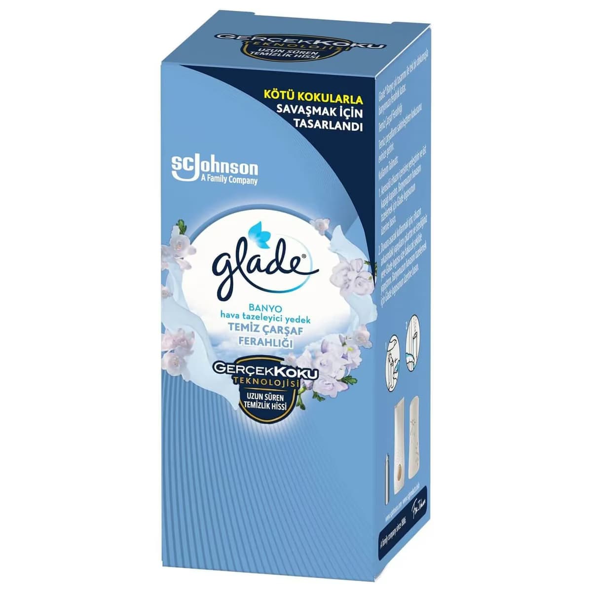 Glade Yedek Banyo Hava Tazeleyici Temiz Çarşaf Ferahlığı 1 adet