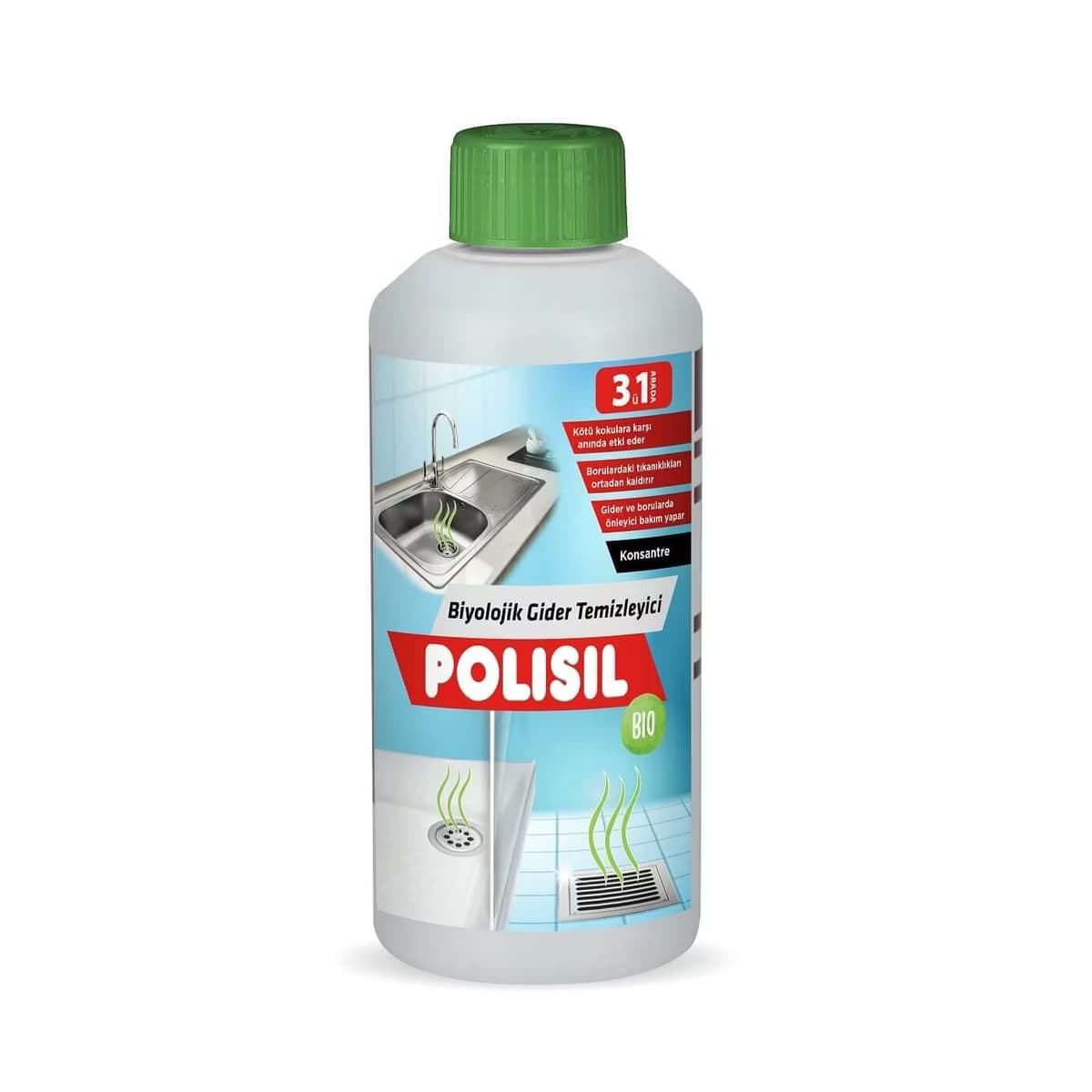 Polisil Bio Biyolojik Gider Temizleyici Koku Önleyici 500 ml