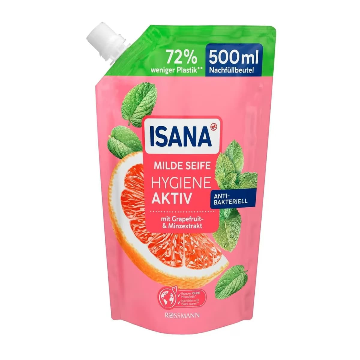 Isana Yedek Sıvı Sabun Hijyen Aktif Greyfurt 500 ml