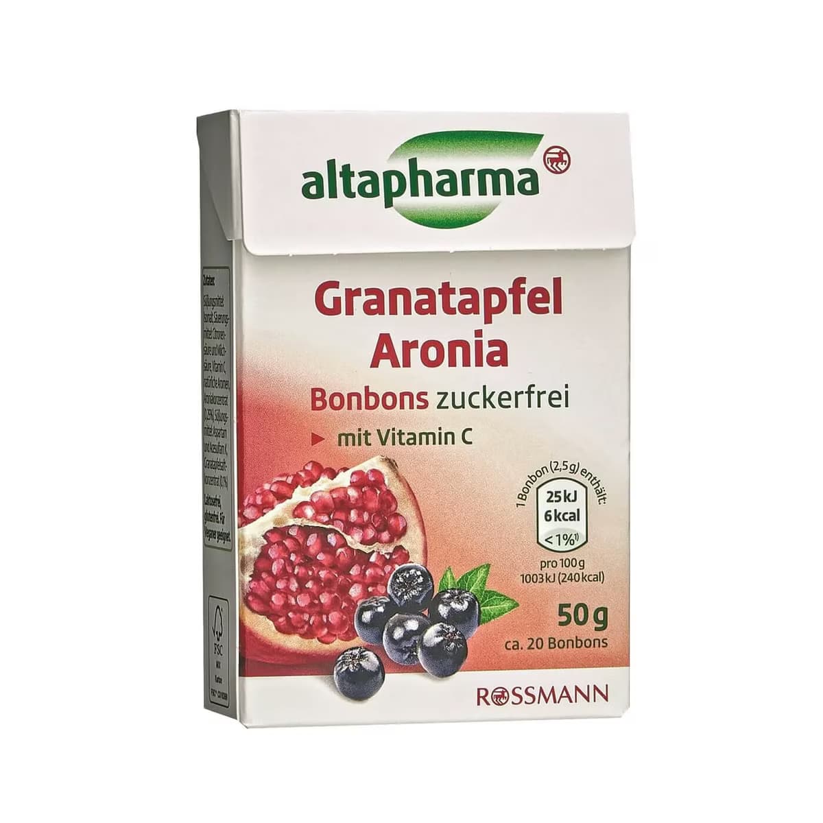 Altapharma Bonbon Şekerleme Kutu Nar ve Aroniya 50 gr