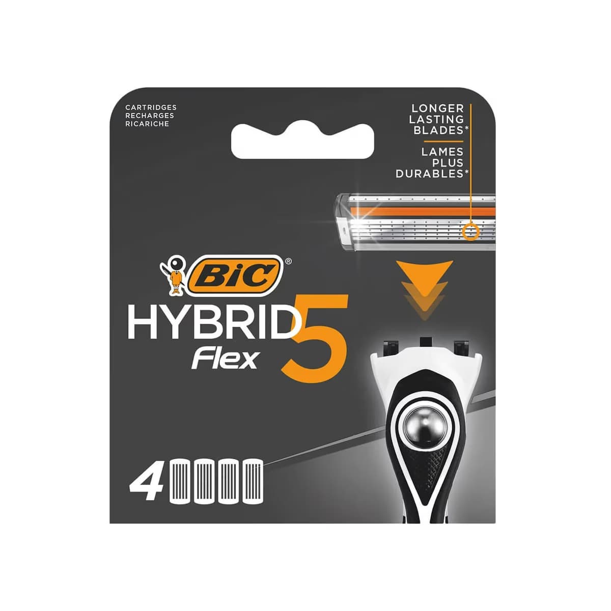 BIC Flex5 Traş Bıçağı Hybrid 5 Bıçaklı 4 Yedek Kartuş 1 adet