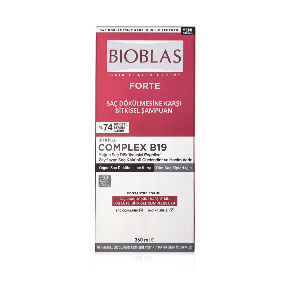 Bioblas Şampuan Forte Yoğun Saç Dökülmesine Karşı Etkili 360 ml