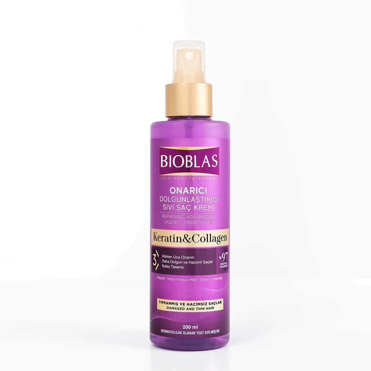 Bioblas Sıvı Saç Kremi Kolajen Keratin Dolgunlaştırıcı 200 ml