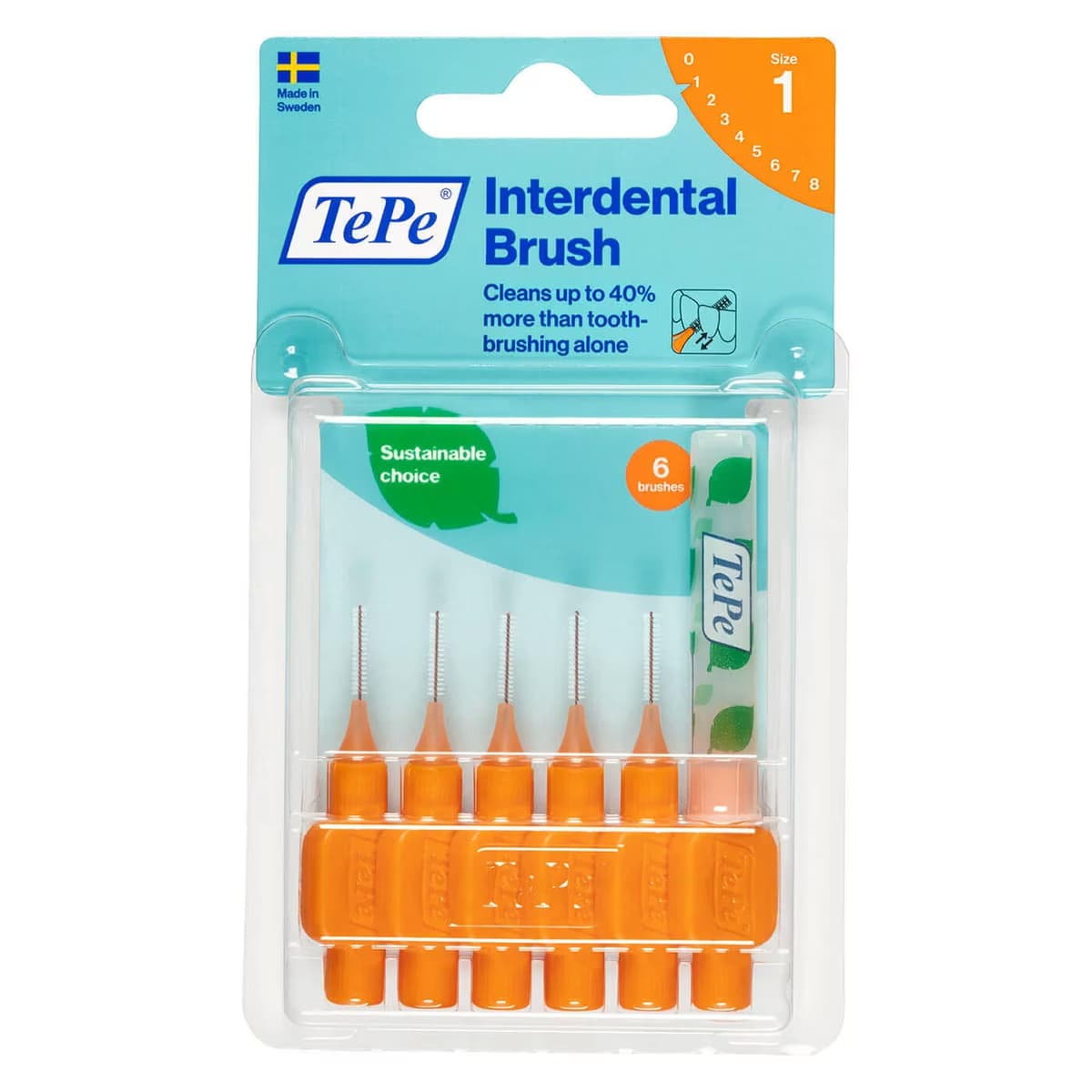 Tepe Arayüz Fırçası Blister 0.45 mm Turuncu 6'lı