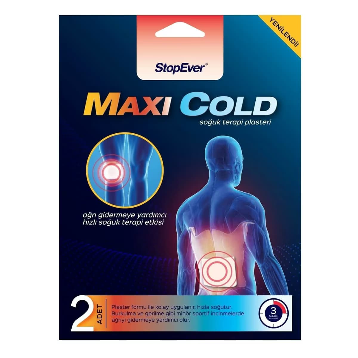 StopEver Maxi Cold Soğuk Terapi Plasteri 1 adet