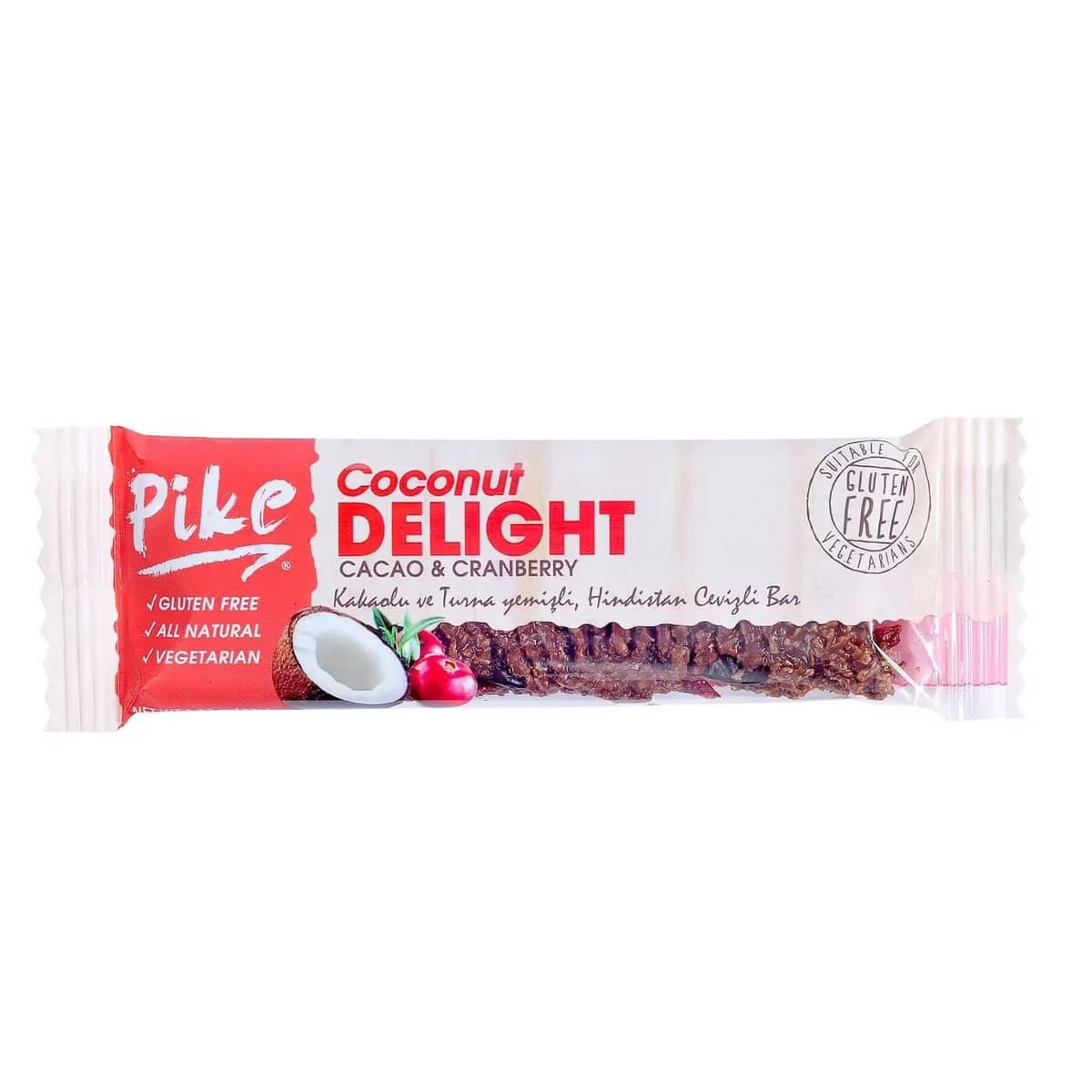 Pike Hindistan Cevizi Kakao & Turna Yemişli Bar 32 gr
