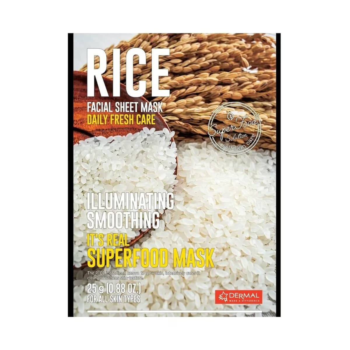 Dermal Superfood Kağıt Maske Pirinç