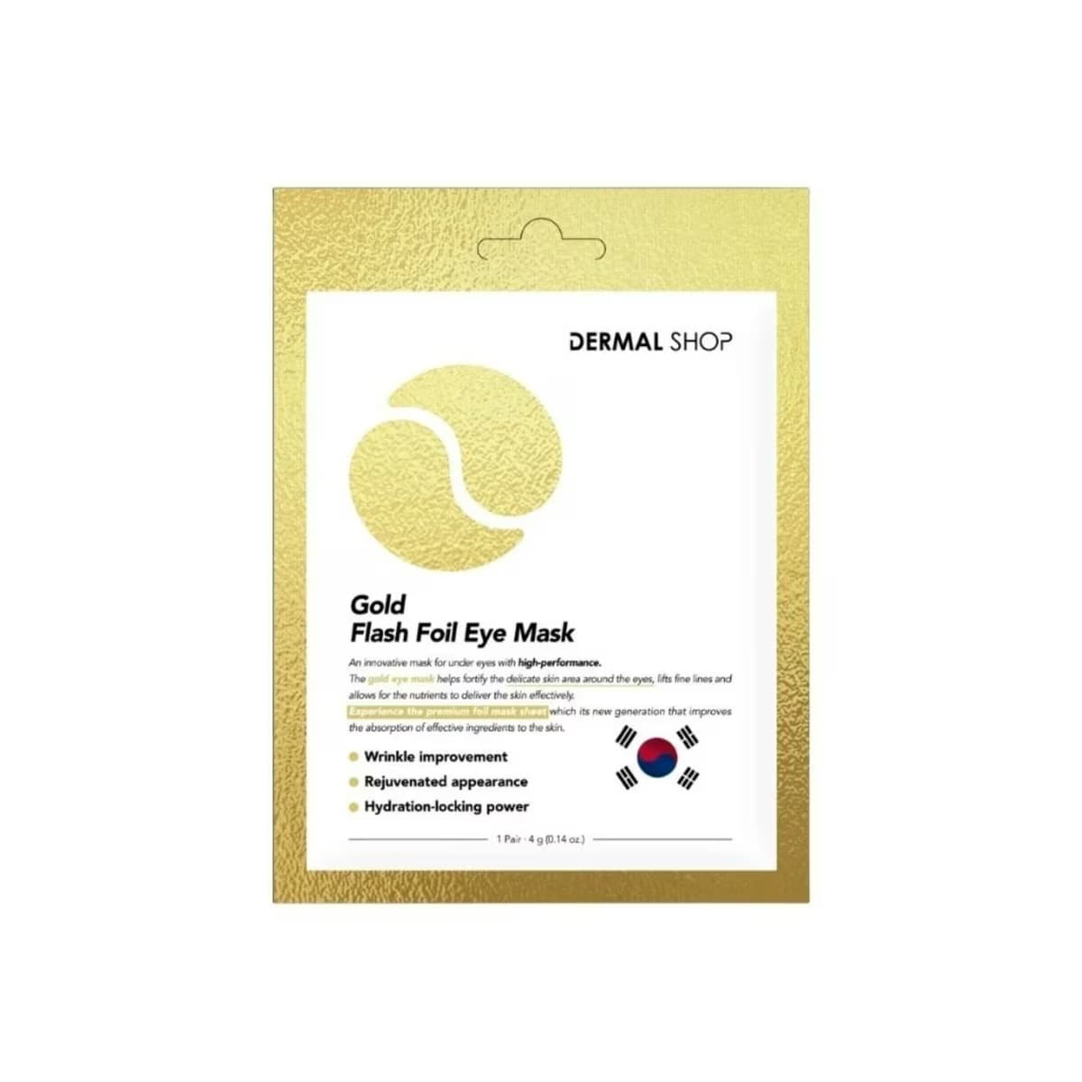 Dermal Gold Flash Foil Kağıt Göz Maskesi 4 Gr