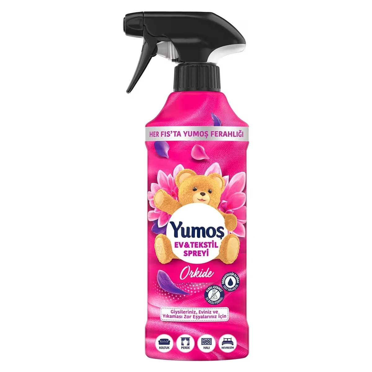Yumoş Ev ve Tekstil Spreyi Orkide Yıkanması Zor Eşyalar İçin 450 ml