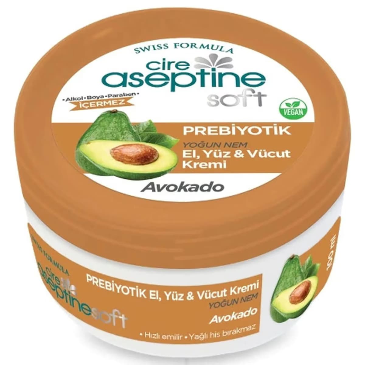 Cire Aseptine Soft Prebiyotik Avokado Özlü Krem 100 ml