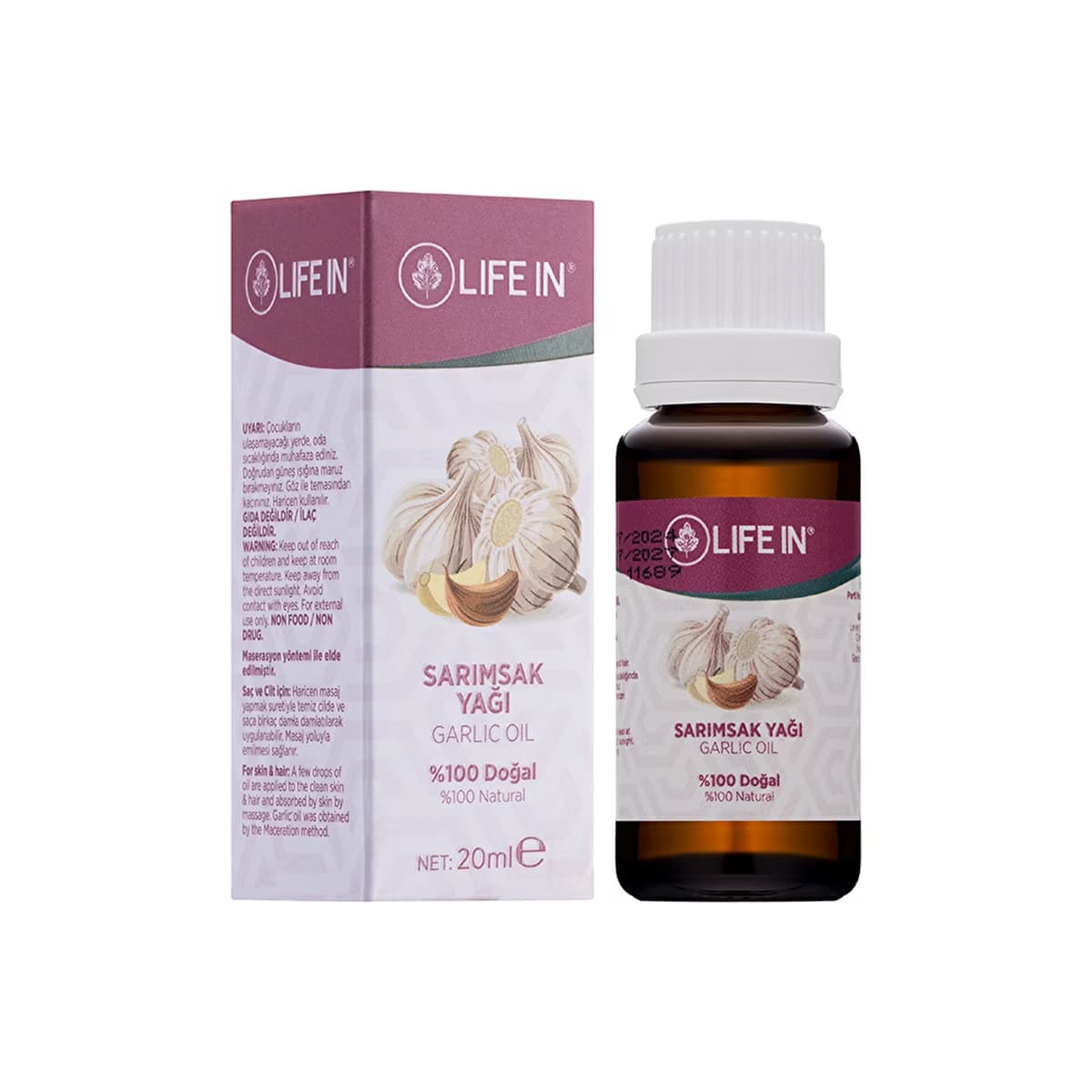 Life In Sarımsak Yağı 20 ml - Gratis