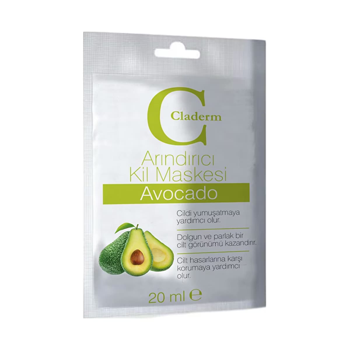 Claderm Avocado Arındırıcı Kil Maskesi 20 ml - Gratis