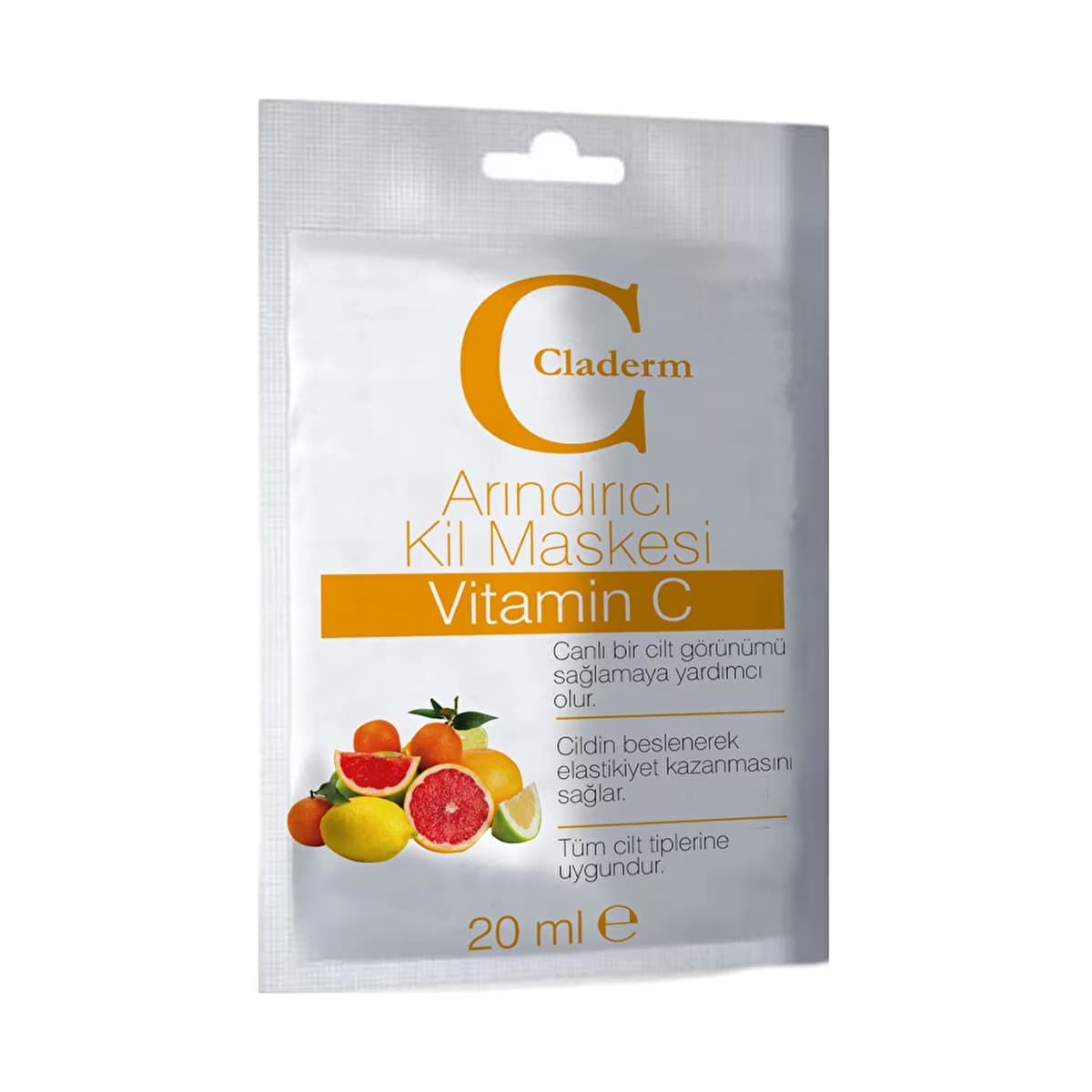 Claderm C Vitamini Arındırıcı Kil Maskesi 20 ml - Gratis