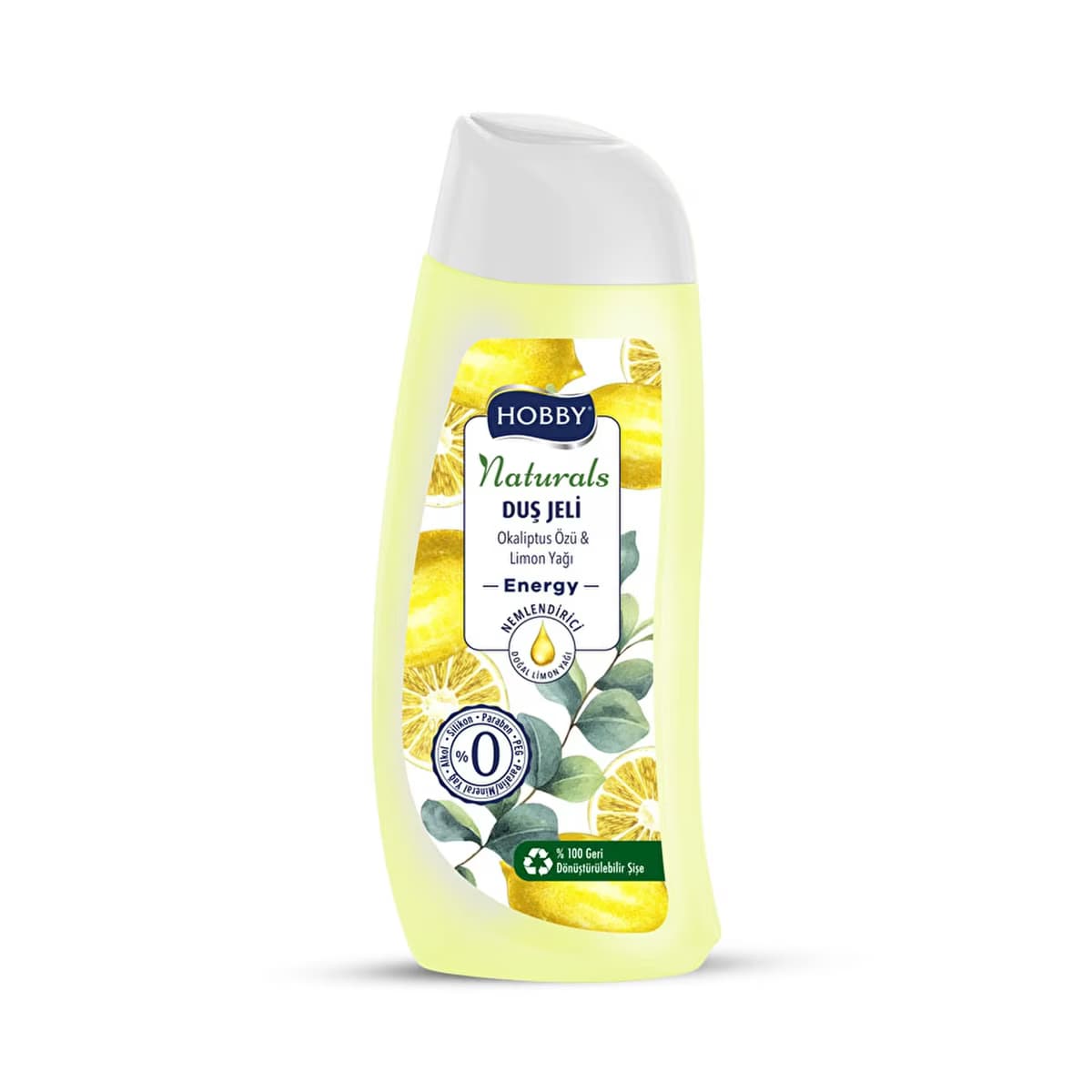 Hobby Naturals Duş Jeli Energy Okaliptus & Limon Yağı 500 ml - Gratis