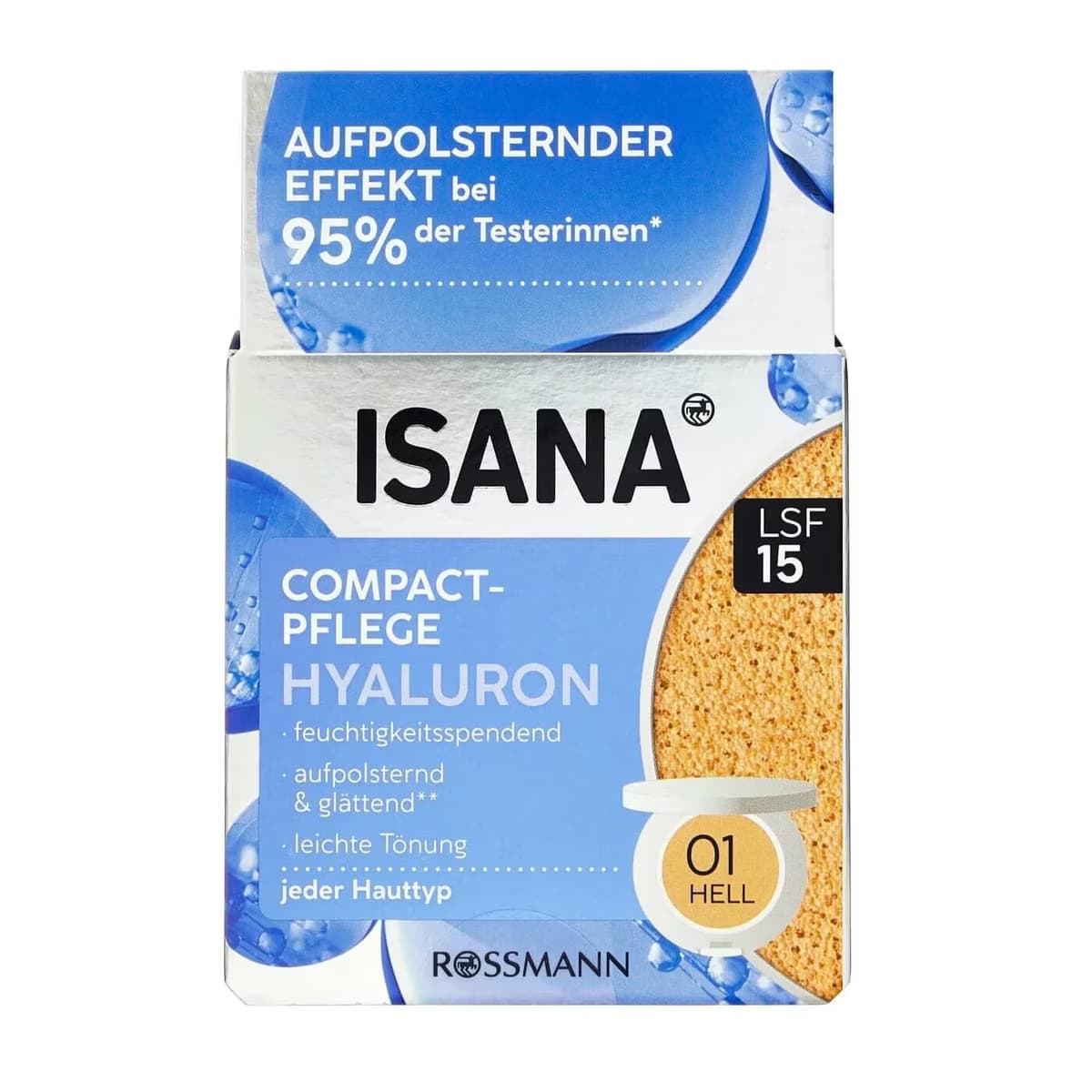 Isana Hyaluron Renkli Nemlendirici SPF15 No 01 15 gr