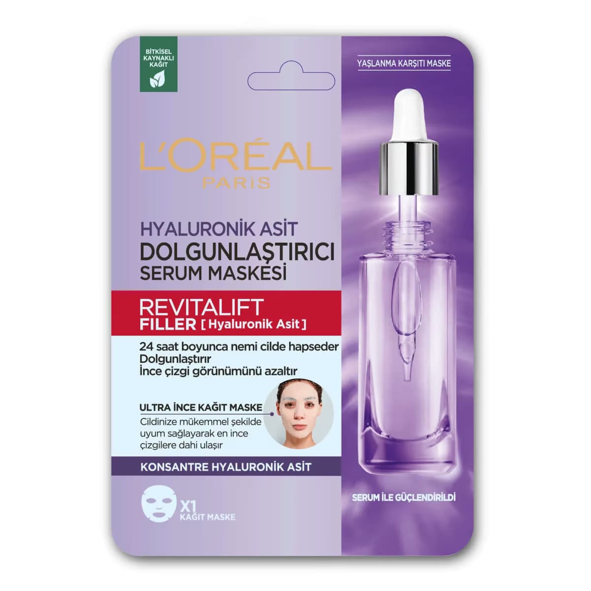 L’Oréal Paris Revitalift Filler Dolgunlaştırıcı Yüz Maskesi 30 gr