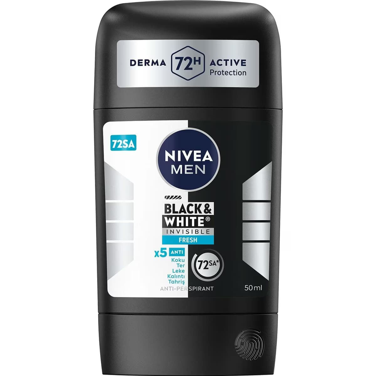 Nivea Men Stick Deodorant Black&White Invisible Fresh 50 ml
