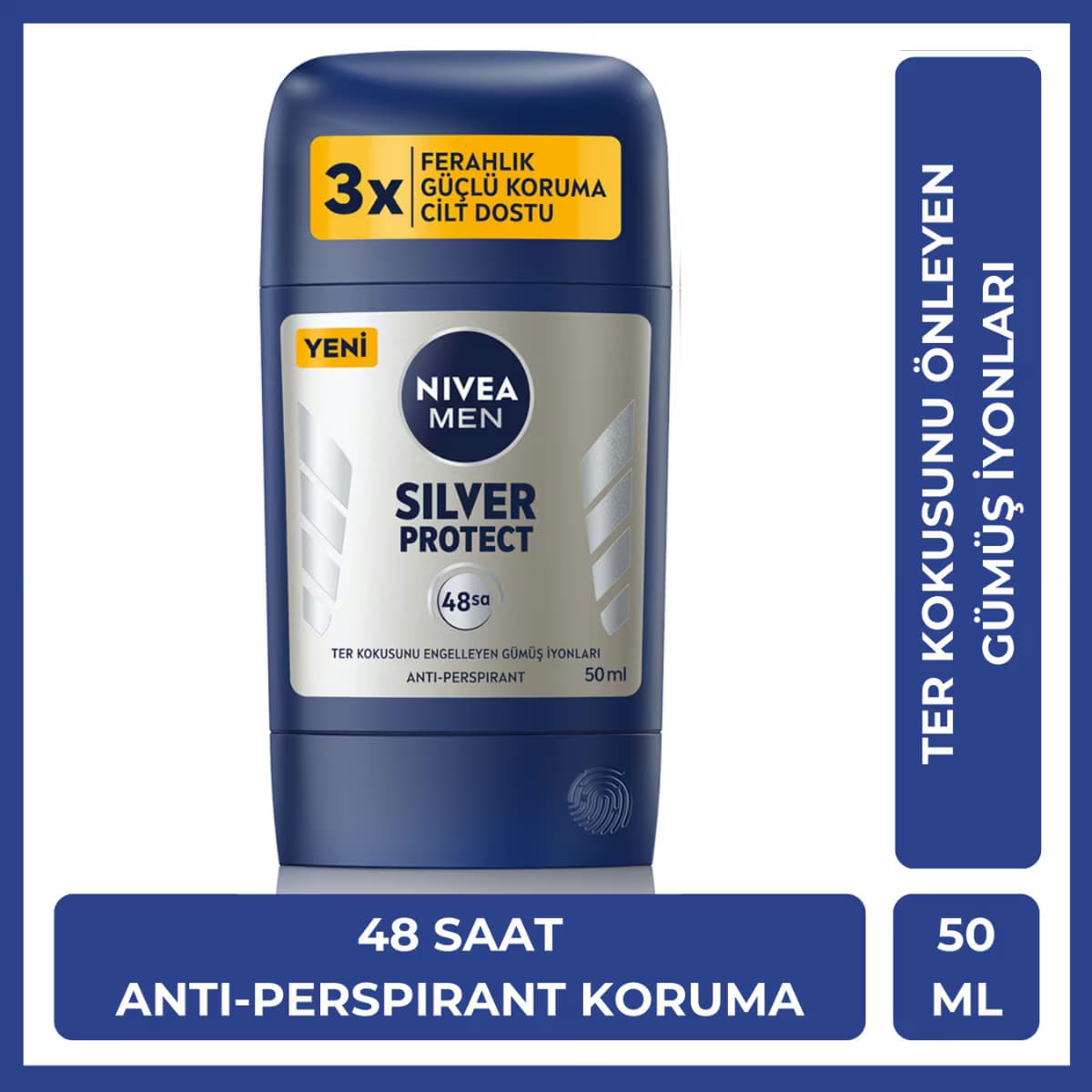 Nivea Men Stick Deodorant Silver Protect 50 ml