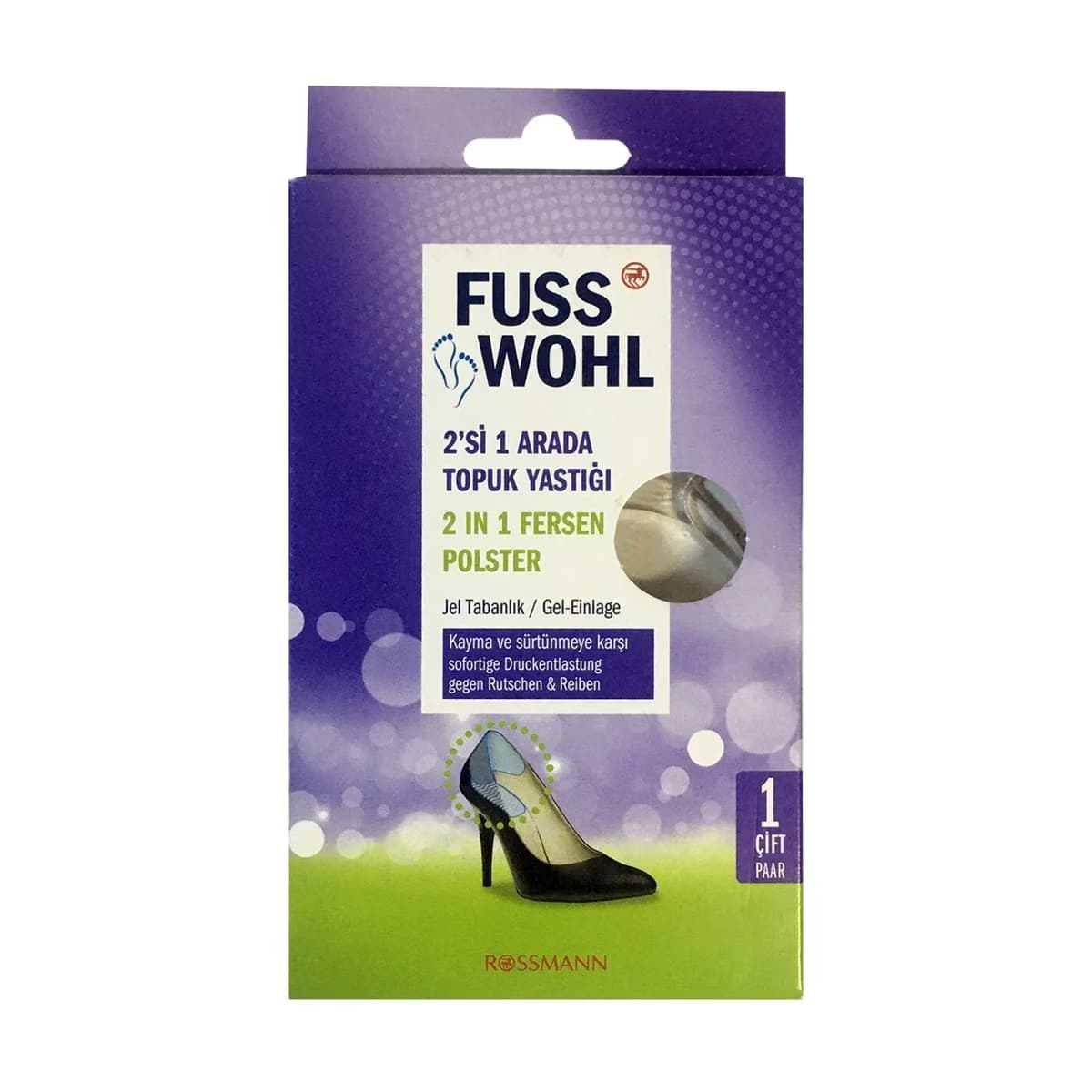 Fusswohl Topuk Yastığı 2ın1 Alt&Üst Topuk 1 Adet