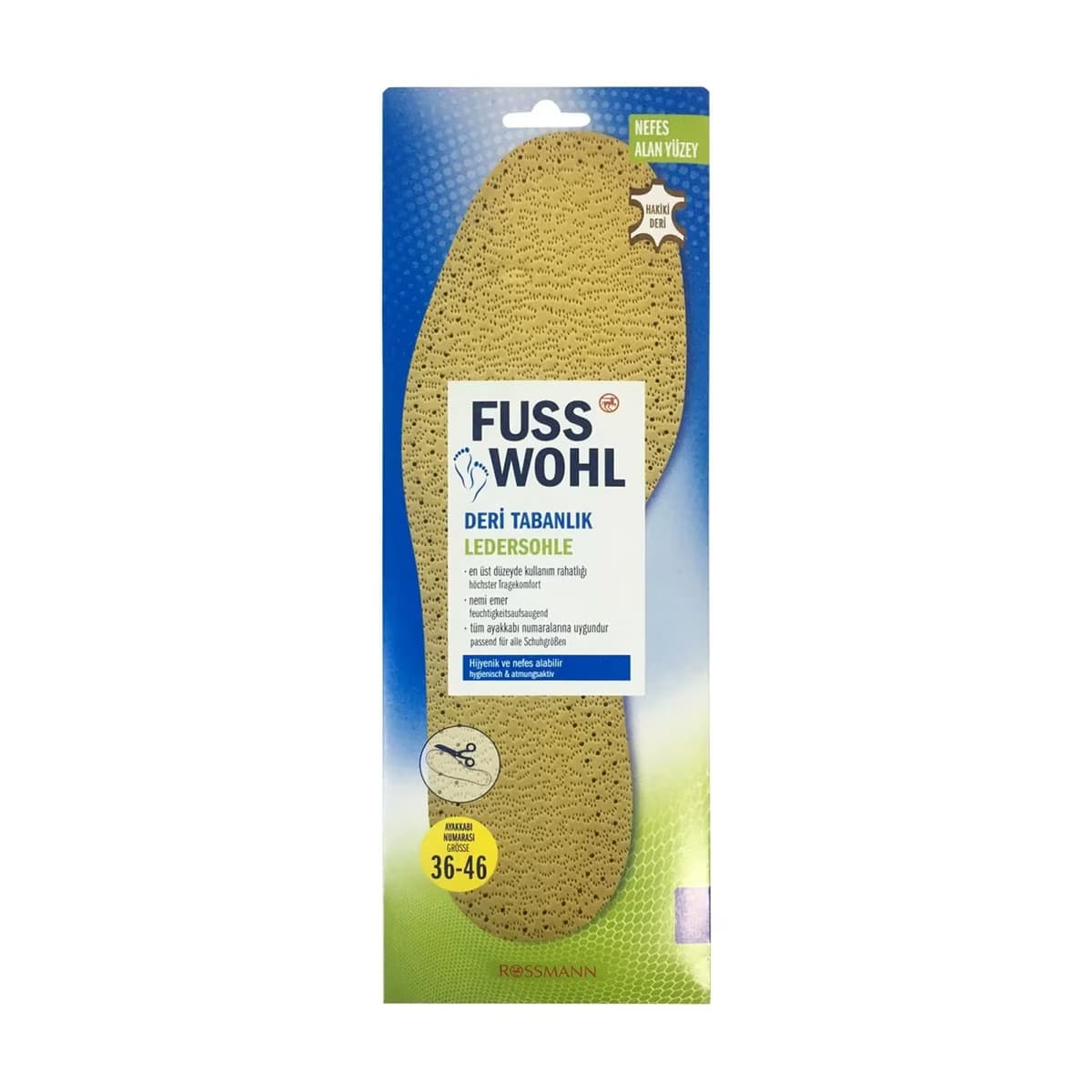 Fusswohl Deri Tabanlık 1 Adet