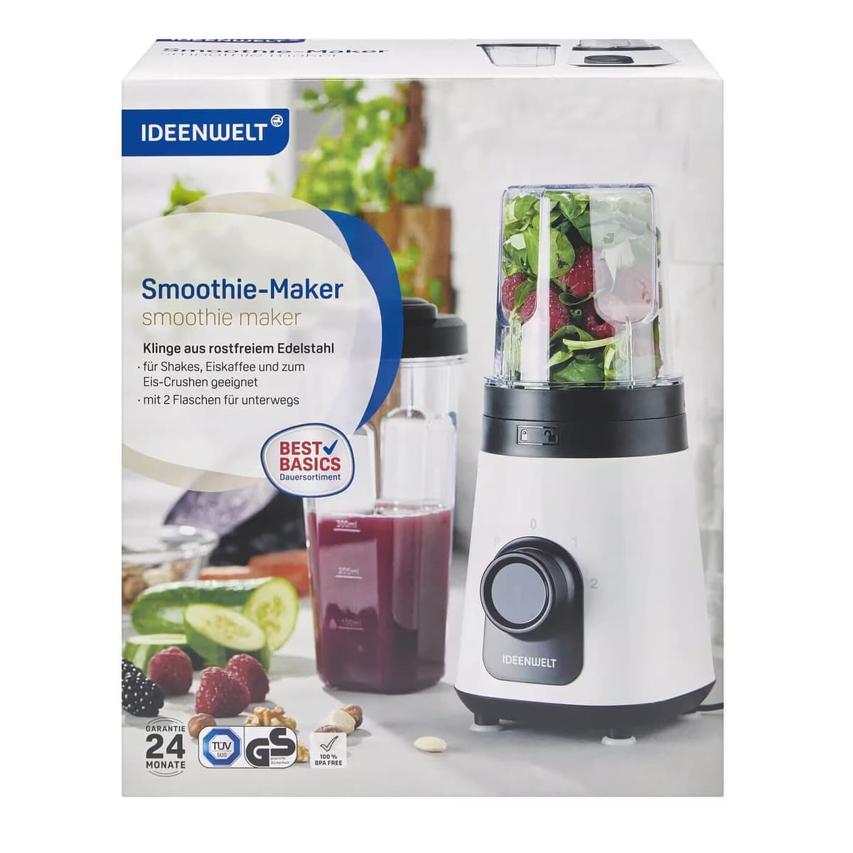 Ideenwelt Smoothie Maker BL-1403-GS BSC