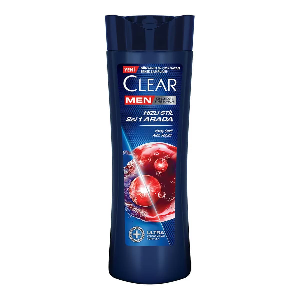 Clear Men Şampuan Hızlı Stil 2'si 1 Arada Kolay Şekil Alan Saçlar 350 ml