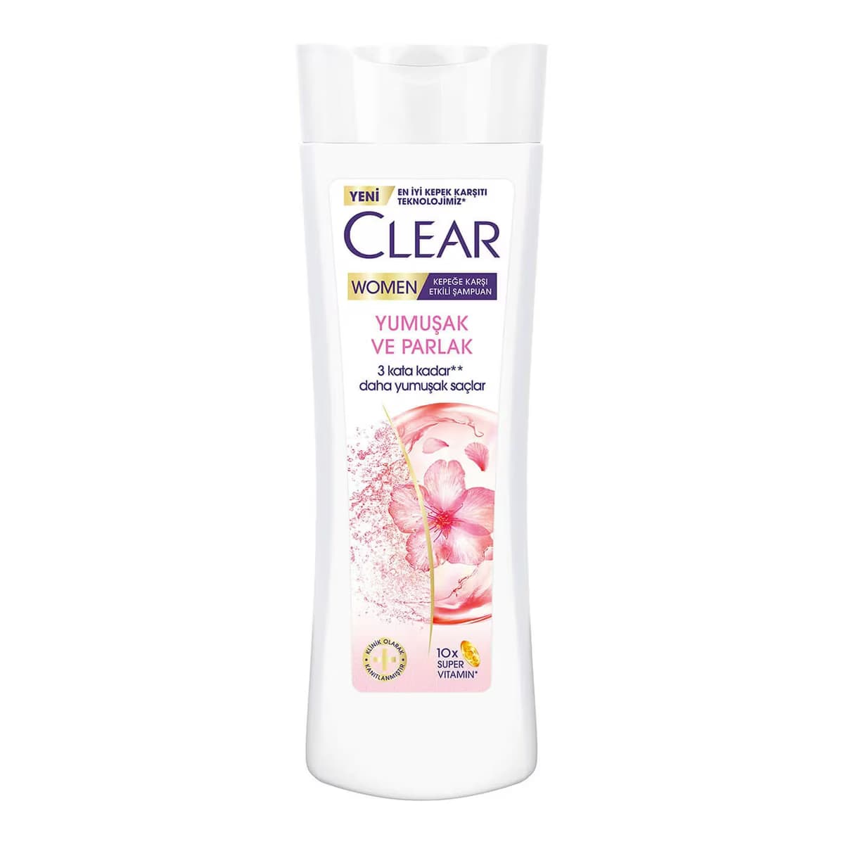 Clear Women Şampuan Yumuşak Parlak Kiraz Çiçeği Esansı & Keratin 350 ml