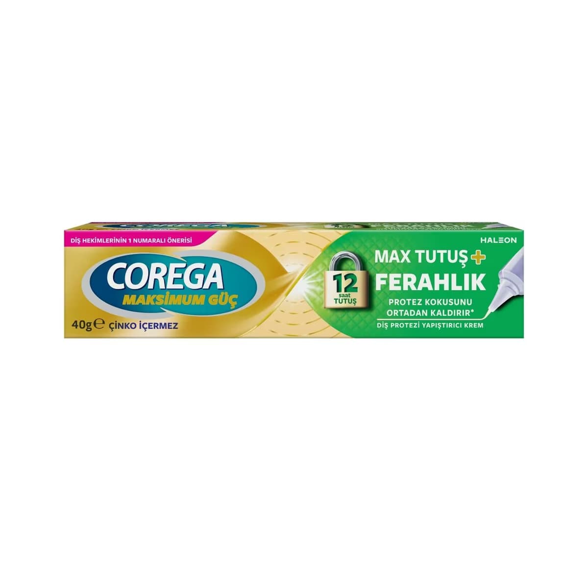 Corega Diş Protezi Yapıştırıcı Krem Max Tutuş & Ferahlık 40gr