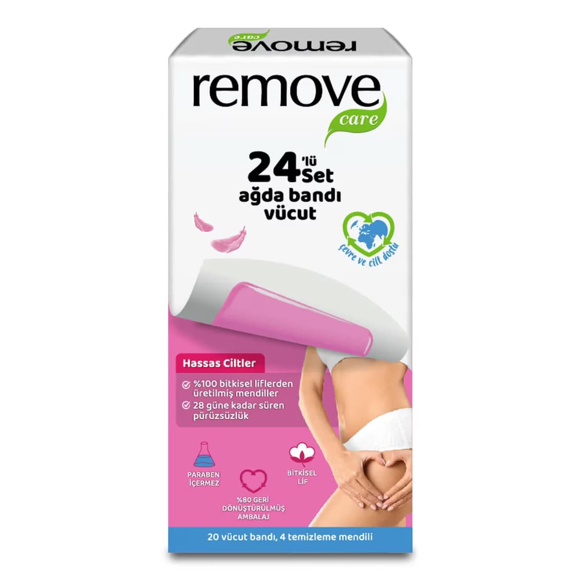Remove Care Hassas Ciltler Sir Ağda Bant 24'lü