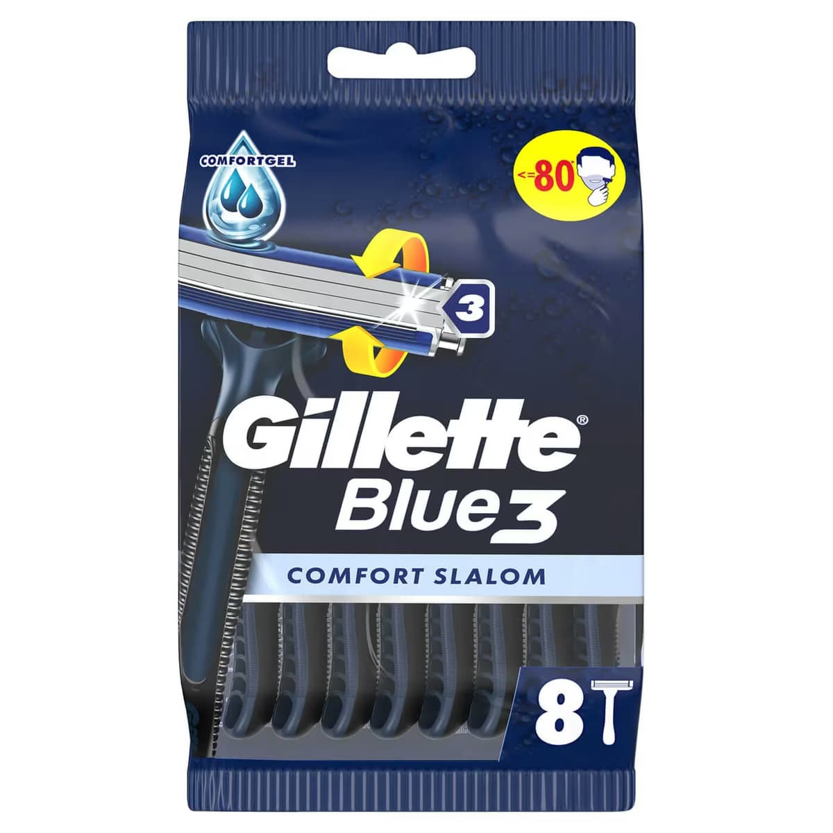 Gillette Blue3 Slalom Kullan At Tıraş Bıçağı 8'li