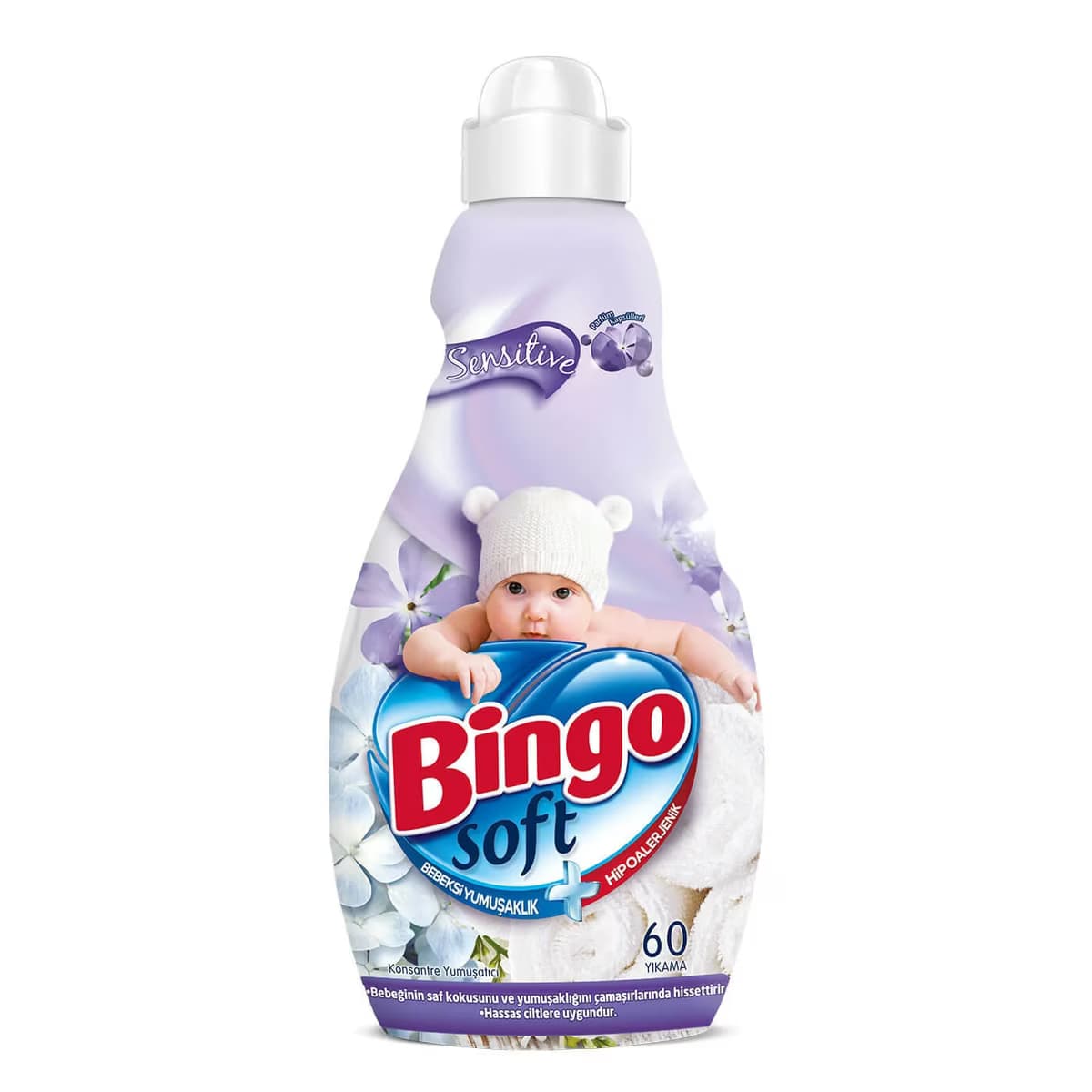 Bingo Soft Konsantre Çamaşır Yumuşatıcısı Sensitive, 1440 ml