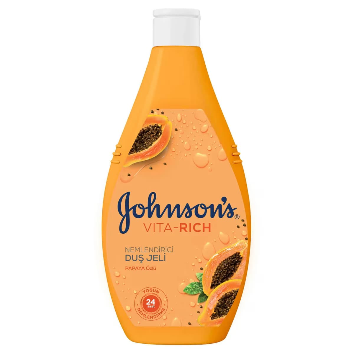 Johnson's Vita-Rich Duş Jeli Papaya Özlü, Nemlendirici 400 ml