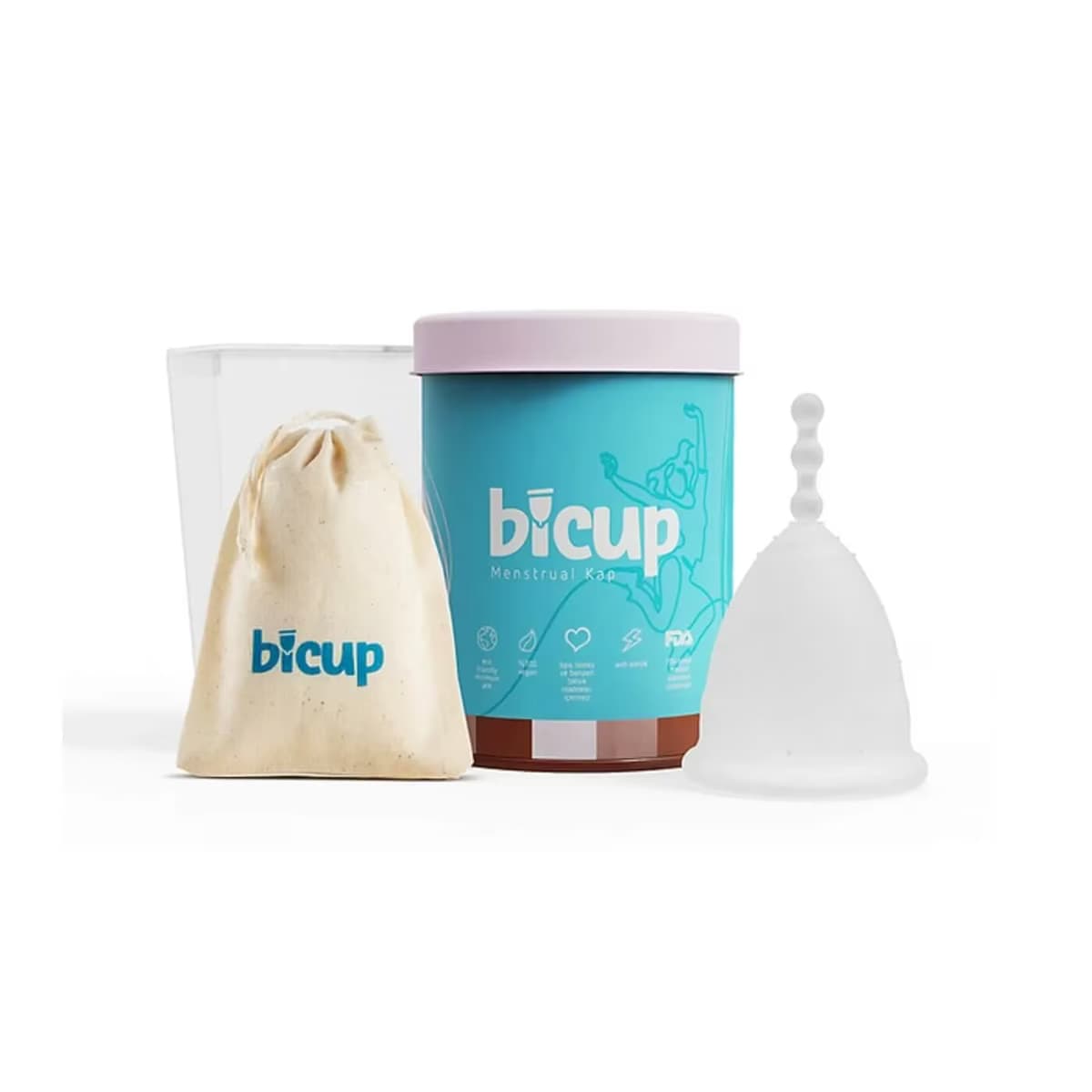 Bicup Small Regl Kabı ve Mikrodalga Sterilizasyon Kabı