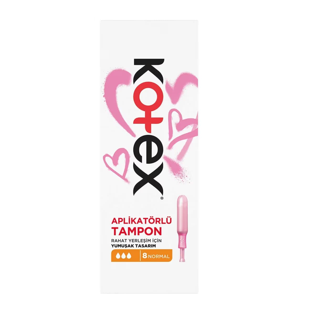 Kotex Aplikatörlü Tampon Normal 8'li