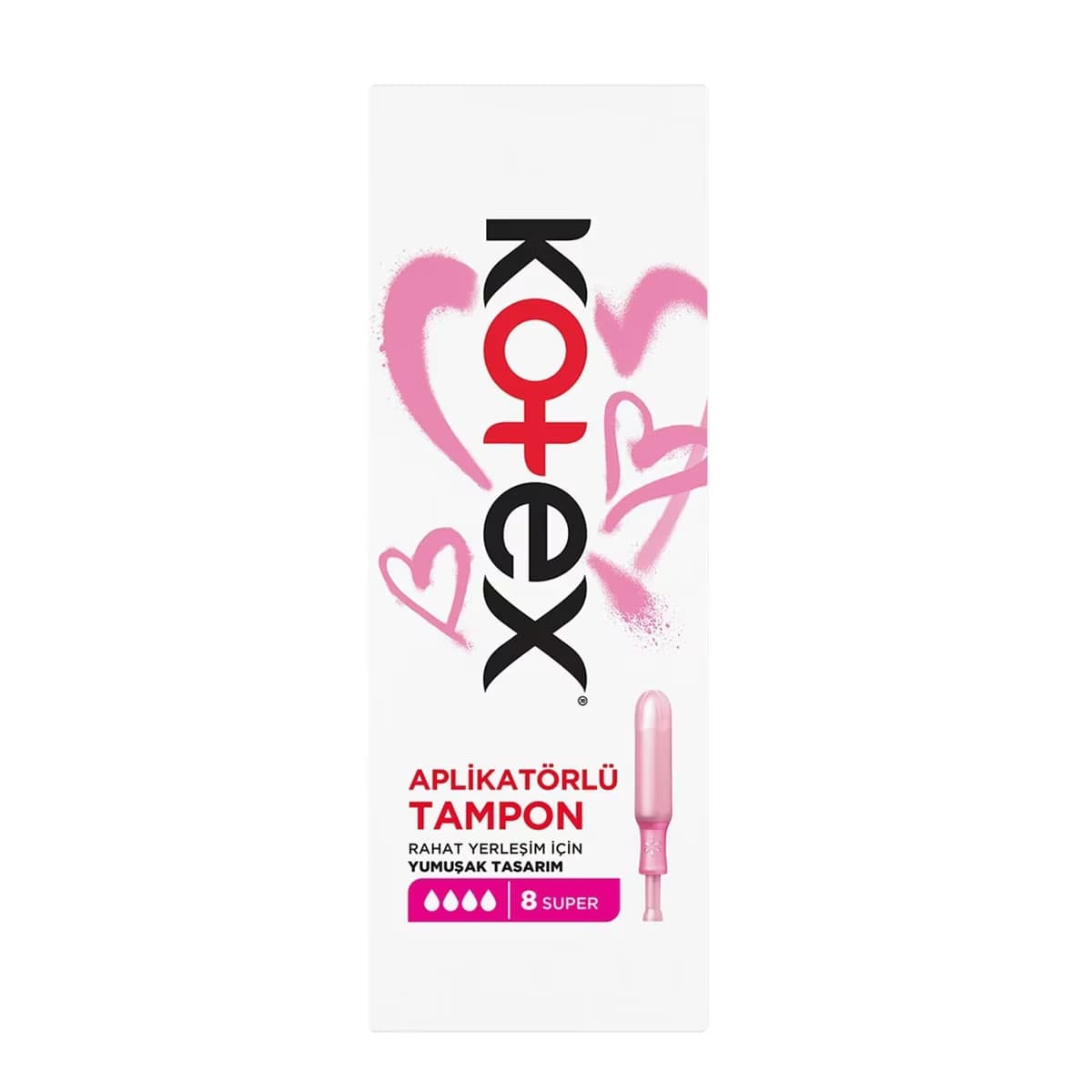 Kotex Aplikatörlü Tampon Süper 8'li