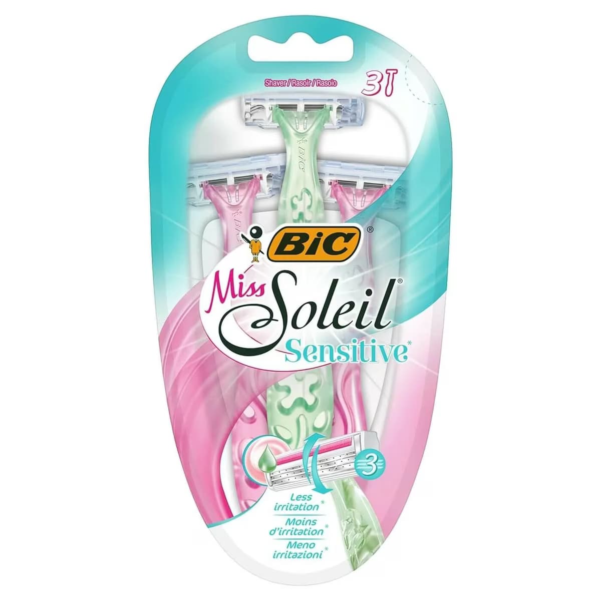Bic Miss Soleil Sensitive 3 Bıçaklı Kadın Tıraş Bıçağı 3'lü Paket