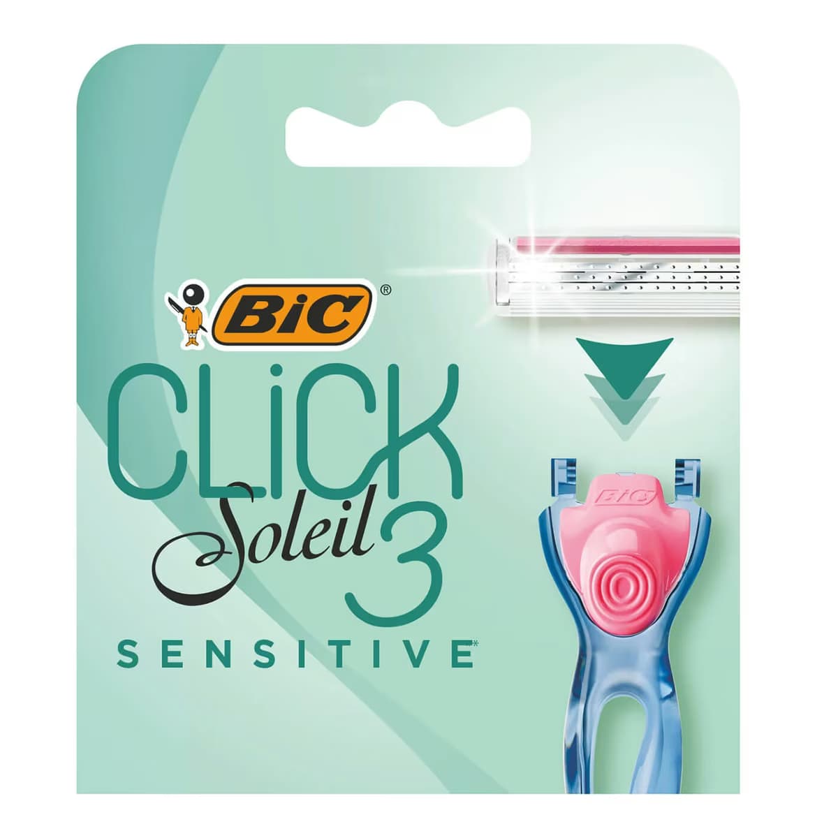 Bic Soleil Click 3 Bıçaklı Sensitive 4'lü Yedek Başlık