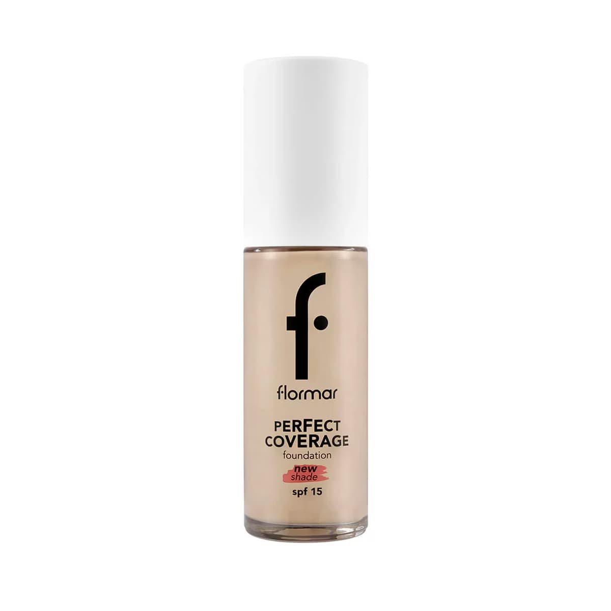 Flormar Perfect Coverage Yüksek Pigmentli & Yarı Parlak Bitişli SPF15 Fondöten 130 Light Beige