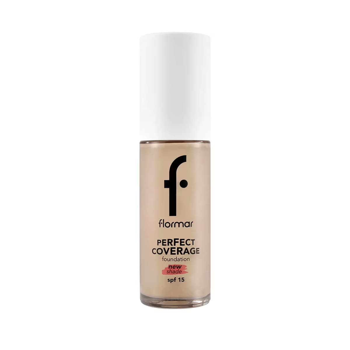 Flormar Perfect Coverage Yüksek Pigmentli & Yarı Parlak Bitişli SPF15 Fondöten 131 Warm Nude
