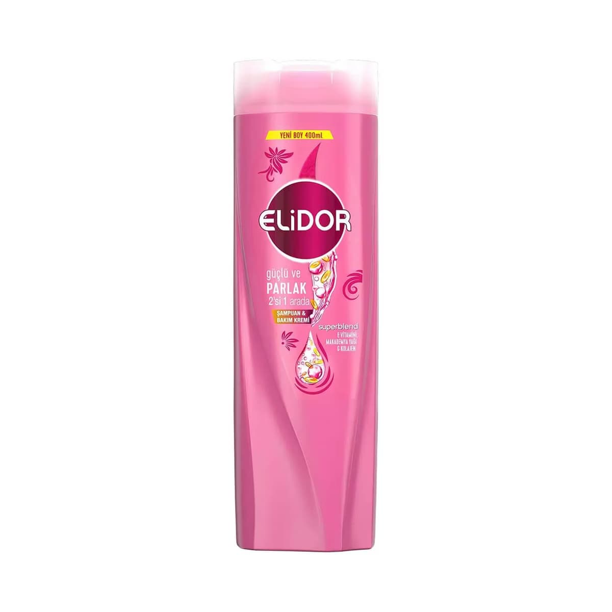 Elidor Şampuan ve Saç Bakım Kremi Güçlü ve Parlak 400 ml