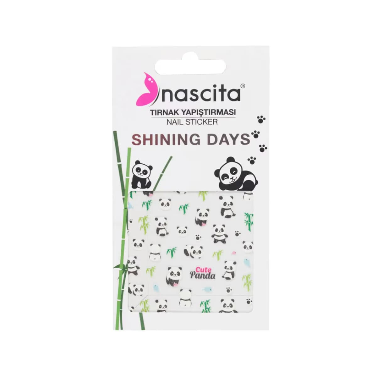 Nascita Tırnak Yapıştırma Sticker Cute Panda