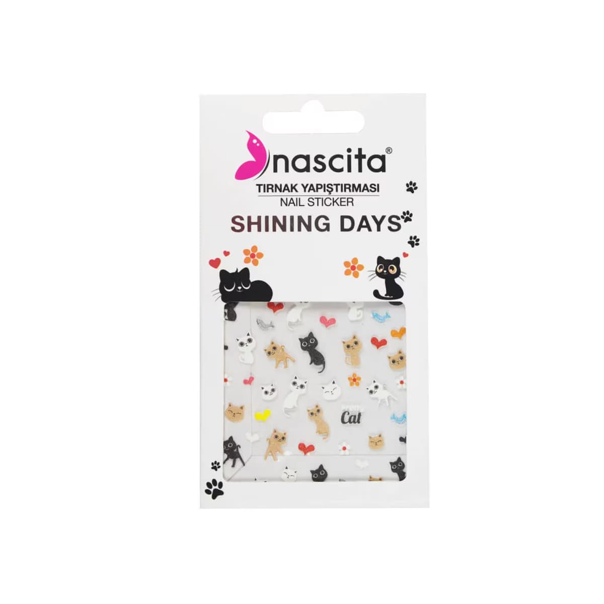 Nascita Tırnak Yapıştırma Sticker Pretty Cat