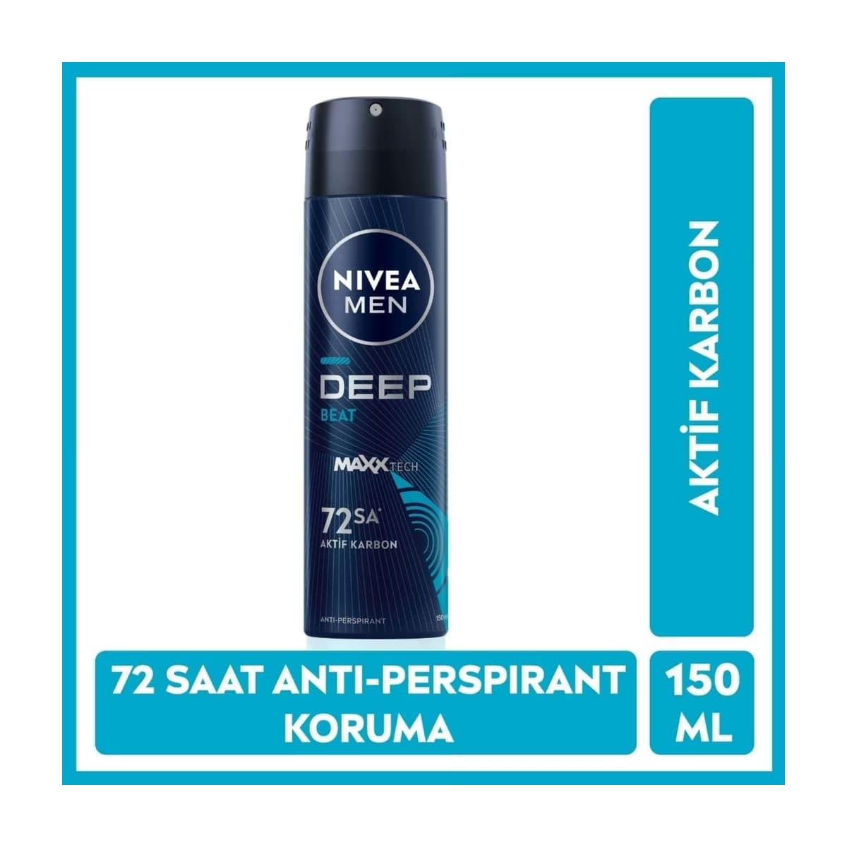Nivea Men Erkek Sprey Deodorant Deep Dimension Beat 150 ml - Gratis