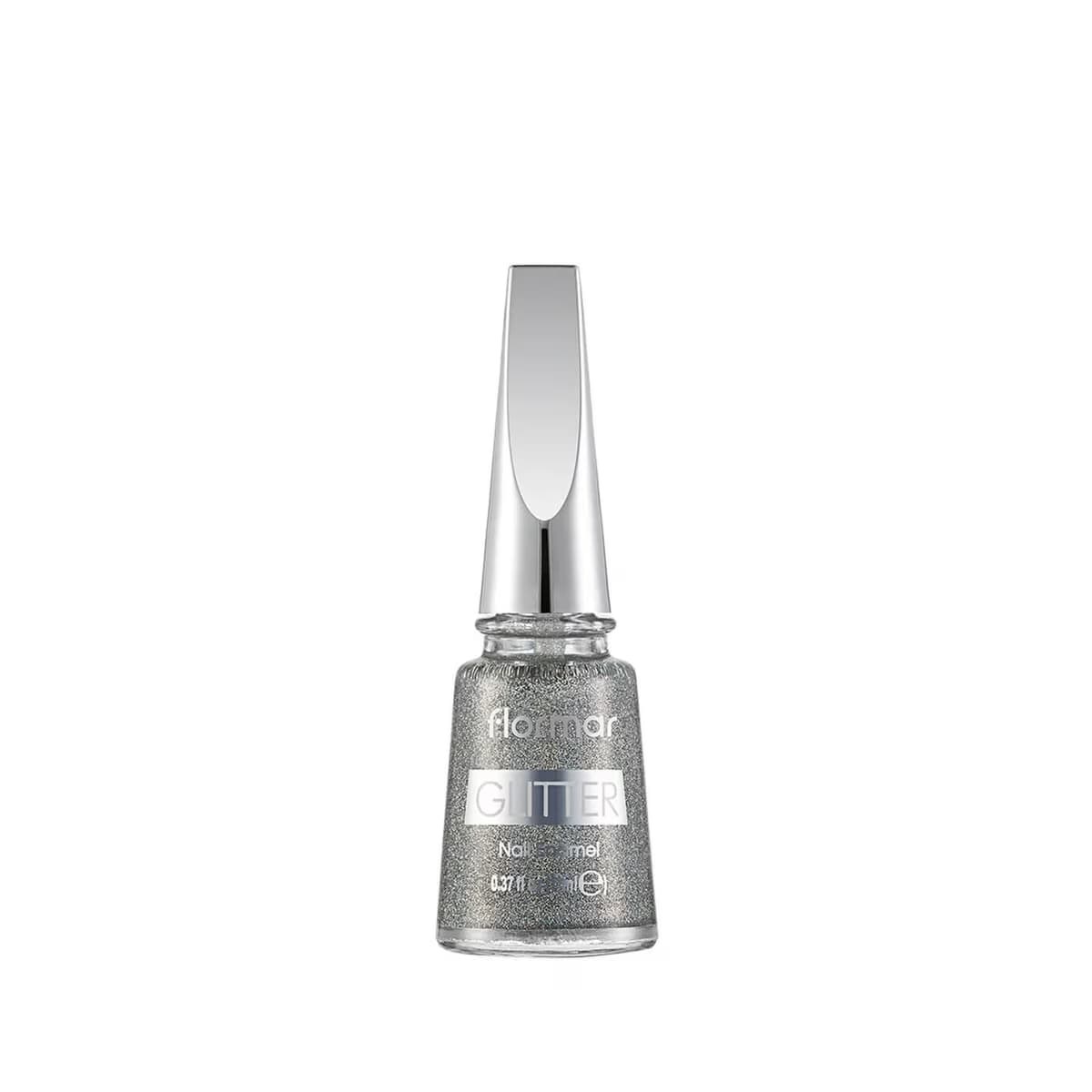 Flormar Glitter Oje Holographic Silver 38